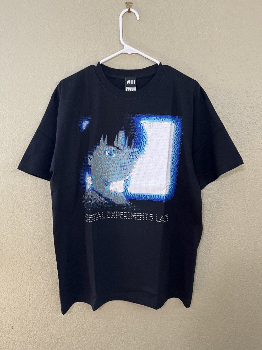 Serial Experiments Lain ASCII T-shirt XL Number 3 Paul Nicholson